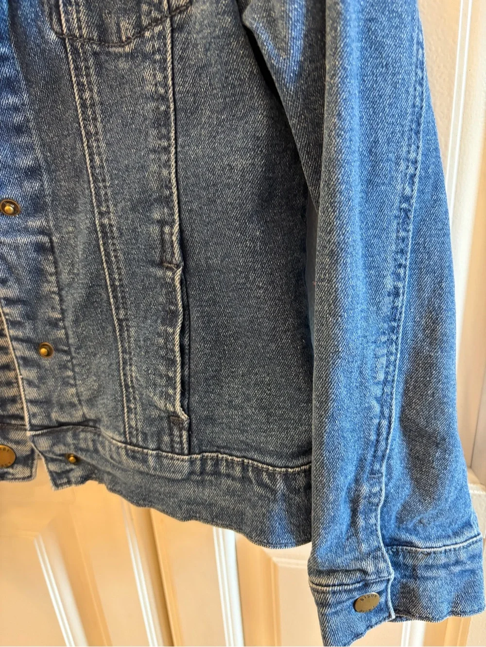 BISBY Girls' Blue Denim Jean Jacket